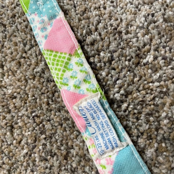 Vintage Carters Baby Size 19-22Lbs Patchwork Print Retro 80s Overalls Jumper - Picture 3 of 3